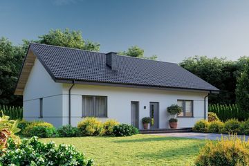 Projekt domu Planujdom 212 (ABP1002) - projekt domu parterowego - Zdjęcie 1