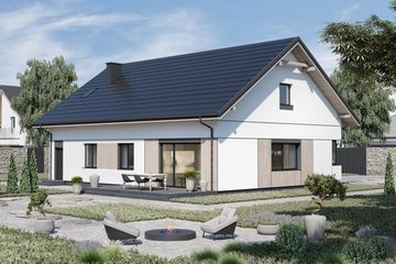  Projekt domu Planujdom 213 (ABP1001) - projekt domu parterowego - Zdjęcie 2