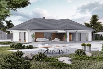  Projekt domu Planujdom 214 (ABP1000) - projekt domu parterowego - Zdjęcie 1