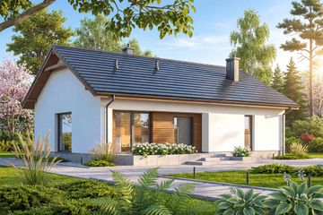  Projekt domu Trufla plus (WOF1287) - projekt domu parterowego - Zdjęcie 1