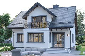  Projekt domu APS 165 NEW (LUA1705) - projekt domu parterowego z poddaszem - Zdjęcie 4