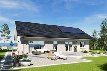 Projekt domu N53-G2 - parterowy dom o powierzchni 109,22 m², dach dwuspadowy - ujęcie 8