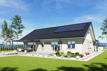 Projekt domu N53-G2 - parterowy dom o powierzchni 109,22 m², dach dwuspadowy - ujęcie 13