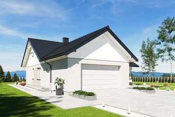Projekt domu N53-G2 - parterowy dom o powierzchni 109,22 m², dach dwuspadowy - ujęcie 15