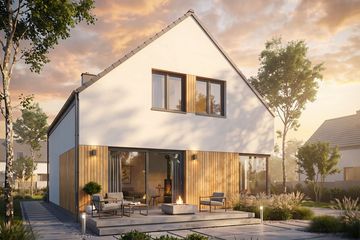 Projekt domu Studio 121 - parterowy z poddaszem dom o powierzchni 114,14 m², dach dwuspadowy - ujęcie 4