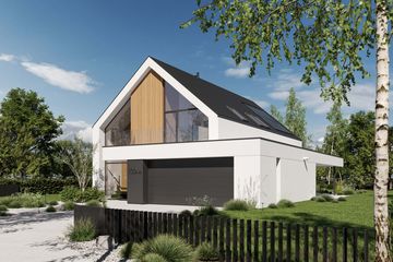 Projekt domu HomeKoncept 130 A wariant 03 - parterowy z poddaszem dom o powierzchni 175,30 m², dach dwuspadowy - ujęcie 5