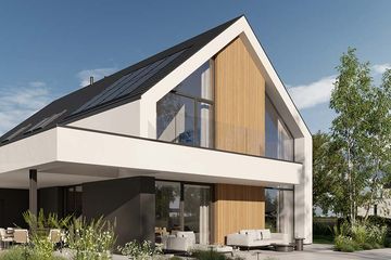 Projekt domu HomeKoncept 130 A wariant 03 - parterowy z poddaszem dom o powierzchni 175,30 m², dach dwuspadowy - ujęcie 9