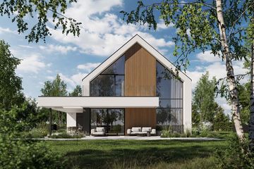 Projekt domu HomeKoncept 130 A wariant 03 - parterowy z poddaszem dom o powierzchni 175,30 m², dach dwuspadowy - ujęcie 10