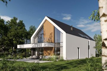 Projekt domu HomeKoncept 130 A wariant 03 - parterowy z poddaszem dom o powierzchni 175,30 m², dach dwuspadowy - ujęcie 11