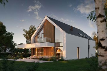 Projekt domu HomeKoncept 130 A wariant 03 - parterowy z poddaszem dom o powierzchni 175,30 m², dach dwuspadowy - ujęcie 13
