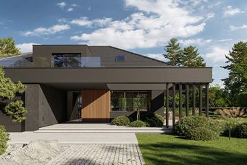 Projekt domu HomeKoncept 148 - parterowy z poddaszem dom o powierzchni 227,39 m², dach wielospadowy - ujęcie 4