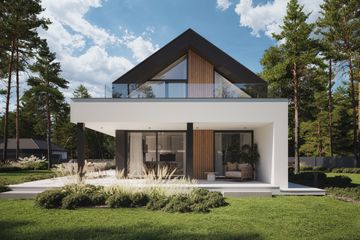 Projekt domu NewHouse 753 G2 w1 - parterowy z poddaszem dom o powierzchni 102,49 m², dach dwuspadowy - ujęcie 3