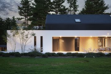 Projekt domu NewHouse 753 G2 w1 - parterowy z poddaszem dom o powierzchni 102,49 m², dach dwuspadowy - ujęcie 8