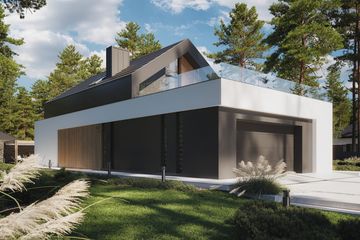 Projekt domu NewHouse 753 G2 w1 - parterowy z poddaszem dom o powierzchni 102,49 m², dach dwuspadowy - ujęcie 11