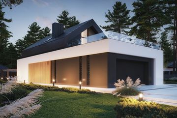 Projekt domu NewHouse 753 G2 w1 - parterowy z poddaszem dom o powierzchni 102,49 m², dach dwuspadowy - ujęcie 12