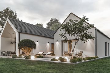 Projekt domu House 42 - parterowy dom o powierzchni 181,96 m², dach dwuspadowy - ujęcie 8