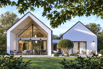 Projekt domu House 42 - parterowy dom o powierzchni 181,96 m², dach dwuspadowy - ujęcie 2