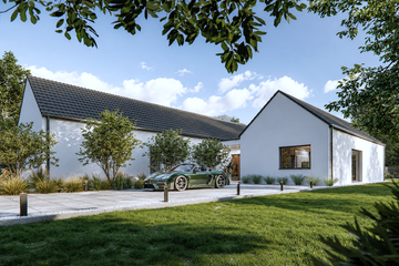 Projekt domu House 42 - parterowy dom o powierzchni 181,96 m², dach dwuspadowy - ujęcie 4