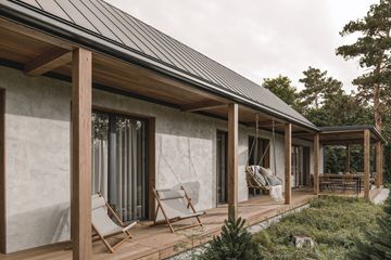 Projekt domu House 45 - parterowy dom o powierzchni 151,57 m², dach dwuspadowy - ujęcie 10