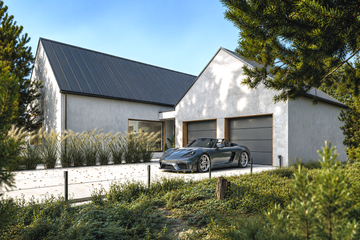 Projekt domu House 45 - parterowy dom o powierzchni 151,57 m², dach dwuspadowy - ujęcie 4