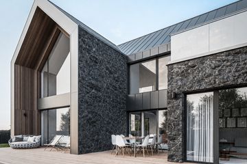 Projekt domu House x29 - parterowy z poddaszem dom o powierzchni 248,57 m², dach wielospadowy - ujęcie 2