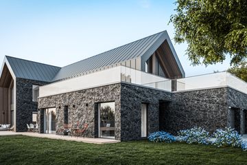 Projekt domu House x29 - parterowy z poddaszem dom o powierzchni 248,57 m², dach wielospadowy - ujęcie 3