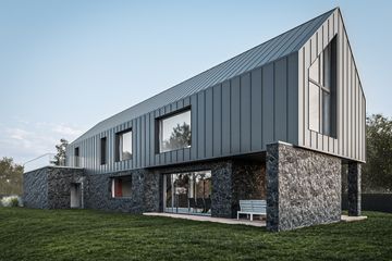 Projekt domu House x29 - parterowy z poddaszem dom o powierzchni 248,57 m², dach wielospadowy - ujęcie 5