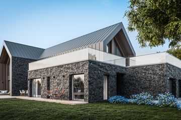 Projekt domu House x29 - parterowy z poddaszem dom o powierzchni 248,57 m², dach wielospadowy - ujęcie 6
