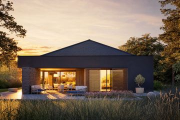 Projekt domu EX 22 G2 (wersja A) energo plus - parterowy dom o powierzchni 147,61 m², dach kopertowy - ujęcie 2
