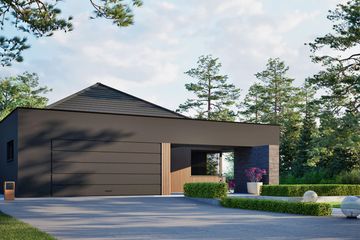 Projekt domu EX 22 G2 (wersja A) energo plus - parterowy dom o powierzchni 147,61 m², dach kopertowy - ujęcie 5