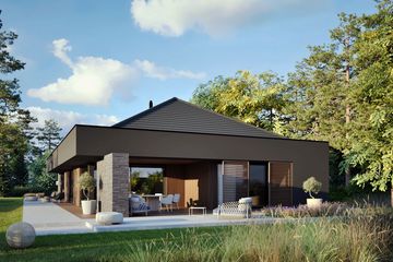 Projekt domu EX 22 G2 (wersja A) energo plus - parterowy dom o powierzchni 147,61 m², dach kopertowy - ujęcie 9
