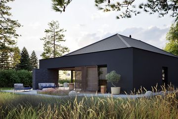 Projekt domu EX 22 G2 (wersja A) energo plus - parterowy dom o powierzchni 147,61 m², dach kopertowy - ujęcie 12
