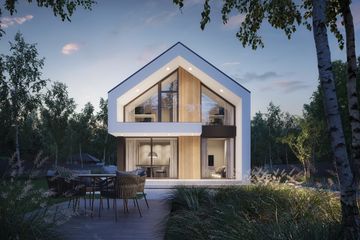 Projekt domu NewHouse 758 - parterowy z poddaszem dom o powierzchni 114,07 m², dach dwuspadowy - ujęcie 4