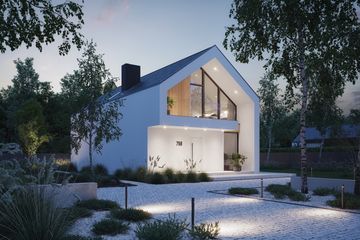 Projekt domu NewHouse 758 - parterowy z poddaszem dom o powierzchni 114,07 m², dach dwuspadowy - ujęcie 8