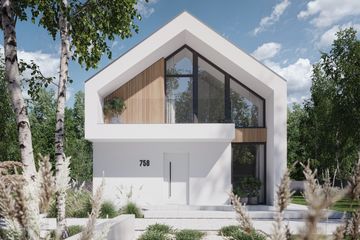 Projekt domu NewHouse 758 - parterowy z poddaszem dom o powierzchni 114,07 m², dach dwuspadowy - ujęcie 9
