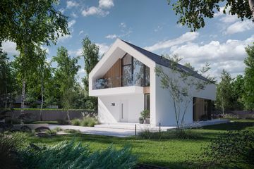 Projekt domu NewHouse 758 - parterowy z poddaszem dom o powierzchni 114,07 m², dach dwuspadowy - ujęcie 11