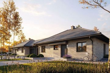 Projekt domu Mini 1 G2 plus (dwulokalowy) - parterowy dom o powierzchni 157,90 m², dach dwuspadowy - ujęcie 3