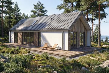 Projekt domu Jupiter 2XL - parterowy dom o powierzchni 90,27 m², dach dwuspadowy - ujęcie 5