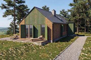 Projekt domu Amelia 2 XL - szkieletowy - parterowy dom o powierzchni 91,56 m², dach dwuspadowy - ujęcie 6