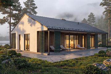 Projekt domu Jutrzenka 2 XL - parterowy dom o powierzchni 91,34 m², dach dwuspadowy - ujęcie 7