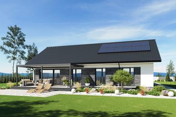 Projekt domu N55-G2 - parterowy dom o powierzchni 118,87 m², dach dwuspadowy - ujęcie 14