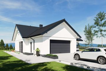 Projekt domu N55-G2 - parterowy dom o powierzchni 118,87 m², dach dwuspadowy - ujęcie 18