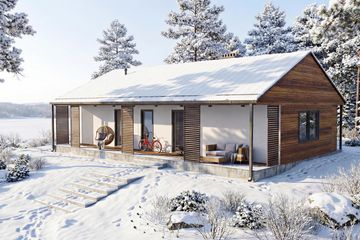 Projekt domu Jutrzenka XL - parterowy dom o powierzchni 91,28 m², dach dwuspadowy - ujęcie 10