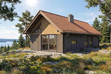 Projekt domu Kameralny XL - murowany - parterowy dom o powierzchni 90,21 m², dach dwuspadowy - ujęcie 6