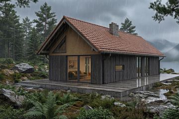 Projekt domu Kameralny XL - murowany - parterowy dom o powierzchni 90,21 m², dach dwuspadowy - ujęcie 7