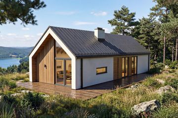 Projekt domu Jupiter XL - murowany - parterowy dom o powierzchni 90,23 m², dach dwuspadowy - ujęcie 6