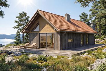 Projekt domu Kameralny XL - parterowy dom o powierzchni 91,28 m², dach dwuspadowy - ujęcie 9