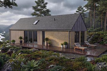 Projekt domu Chata 2 XL - murowany - parterowy dom o powierzchni 90,27 m², dach dwuspadowy - ujęcie 3
