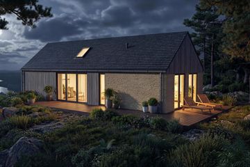 Projekt domu Chata 2 XL - murowany - parterowy dom o powierzchni 90,27 m², dach dwuspadowy - ujęcie 4
