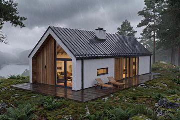Projekt domu Jupiter XL - parterowy dom o powierzchni 91,28 m², dach dwuspadowy - ujęcie 7